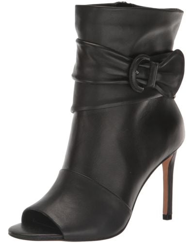 Vince Camuto Antaya Open Toe Bootie Ankle Boot - Black