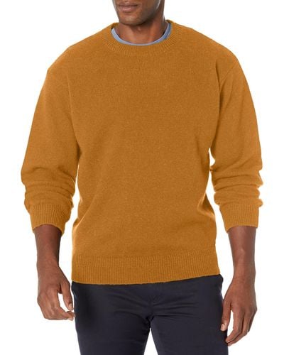 Pendleton Shetland Wool Crew - Orange