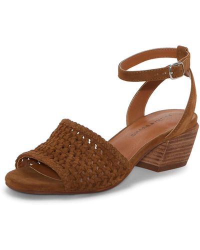 Lucky Brand Modessa Ankle Strap Heeled Sandal - Brown