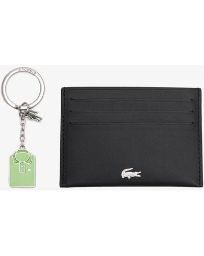 Lacoste Credit Card Key Ring Box - Black