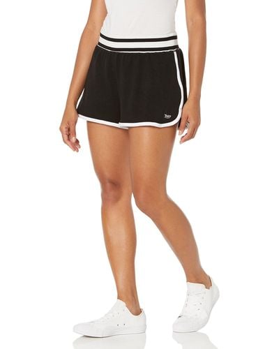 Juicy Couture Varsity Stripe Running Shorts - Black