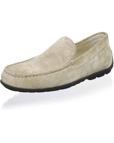 Geox Fast10 Driving Moccasin,sand,43.5 Eu/10.5 M Us - White