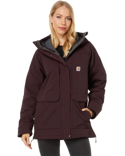 Carhartt S Super Duxtm Relaxed Fit Insulated Traditional Coat Outerwear - Brown