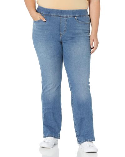 Signature by Levi Strauss & Co. Gold Label Plus Size Totally Shaping Pull-on Bootcut, - Blue