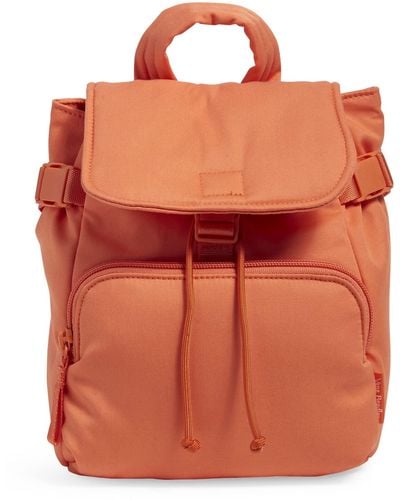 Vera Bradley Cotton Utility Mini Backpack Purse - Orange