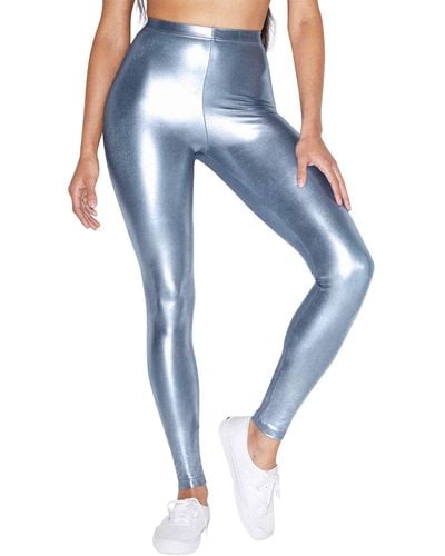 Blue Holographic High-Waisted Leggings Design by BODD ACTIVE at Pernia's  Pop Up Shop 2024