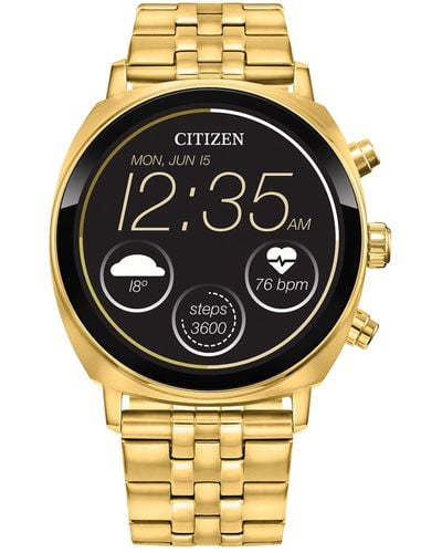 Citizen Cz Smart Pq2 41mm Smartwatch With Youq App With Ibm Watson® Ai And Nasa Research - Metallic