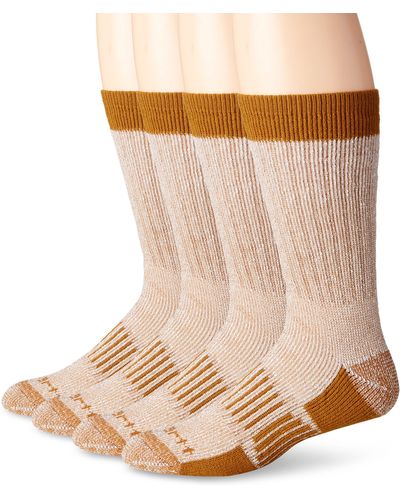 Carhartt A118-4 Cold Weather Wool Blend Crew Socks - Natural