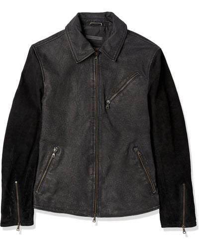 John Varvatos Robert Leather Jacket - Black