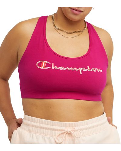 Champion , Authentic, Moderate Support, Classic Sports Bra For - Red