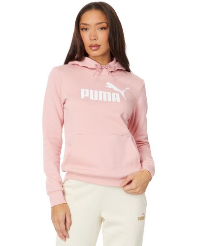 PUMA Essentials Logo Fleece Hoodie - Pink