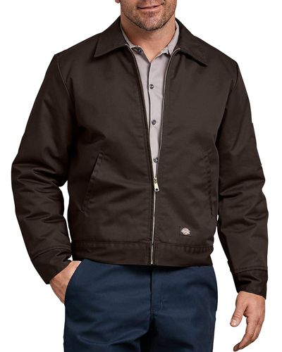 Dickies Insulated Eisenhower Front-zip Jacket,charcoal,2x-large/regular,charcoal,2x-large/regular - Gray