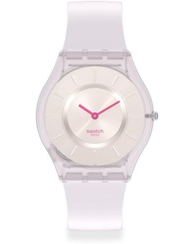 Swatch Skin Classic Biosourced Creamy Quartz Watch - Pink