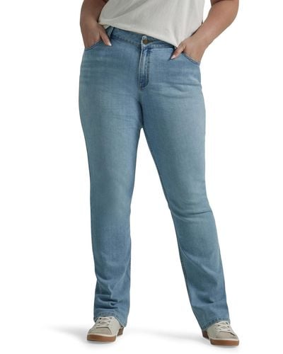 Lee Jeans Legendäre Bootcut Übergröße mit mittelhoher Taille Jeans - Blau