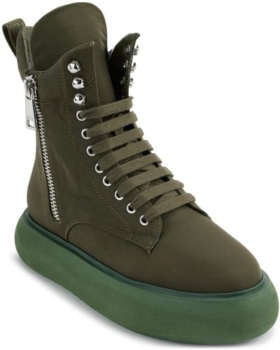 DKNY Essential High Top Slip On Wedge Sneaker - Green