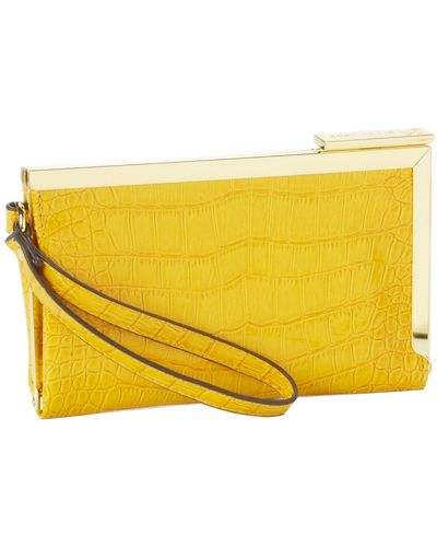 Anne Klein Color Rush Frame Wallet,goldenrod,one Size - Yellow
