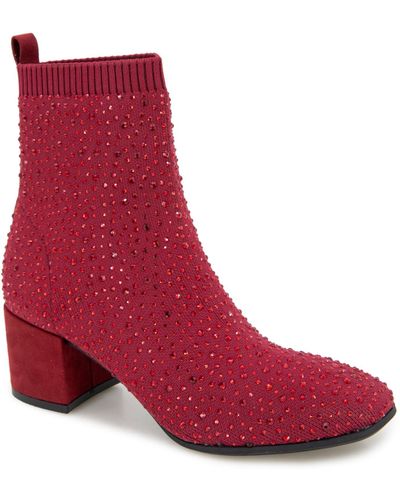 Kenneth Cole Fashion Ankle Boot - Red