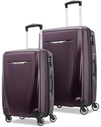 Samsonite Winfield 3 Dlx Hardside Expandable Luggage With Spinners - Purple