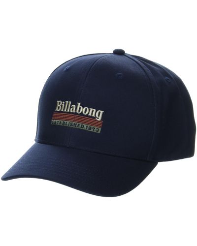 Billabong Walled Adjustable Mesh Back Trucker Hat - Blue