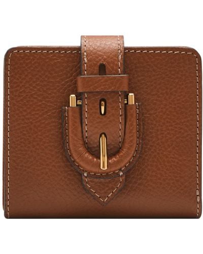 Fossil Harwell Litehidetm Leather Small Tab Bifold Wallet - Brown