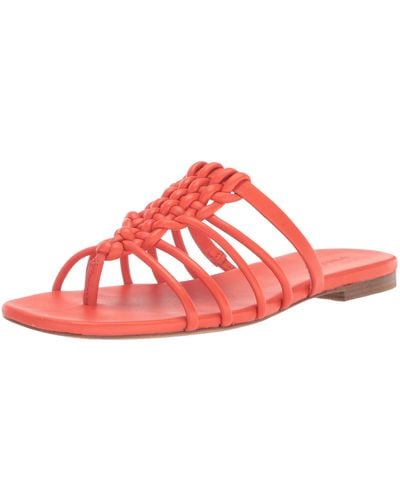 Vince S S Dae Strappy Sandals Burnt Orchid 5.5 M - Red