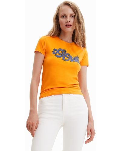 Desigual TS_Barcelona 7002 Camiseta - Naranja