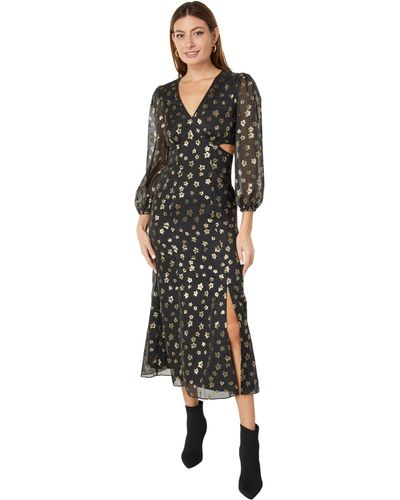 Donna Morgan Long Sleeve Holiday Dress Party Cocktail Occasion - Black