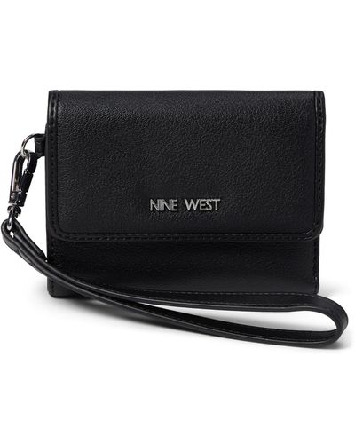 Nine West Kyler Slg Sml Trifold Wristlet - Black