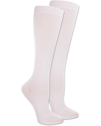 Dr. Scholls Womens Travel Graduated Compression Casual Sock - Pink