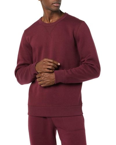 Goodthreads Crewneck Washed Fleece Sweatshirt - Red