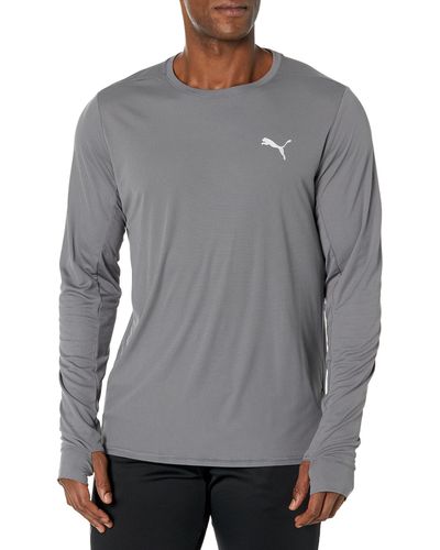 PUMA Standard Run Favorite Long Sleeve Tee - Gray