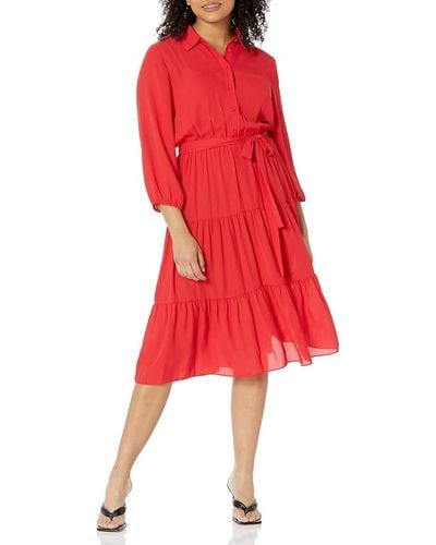 Nanette Lepore Shirtdress With Triple Tiered Shirt