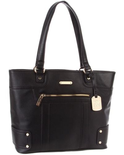 Anne Klein Classic Revival Tote,black,one Size