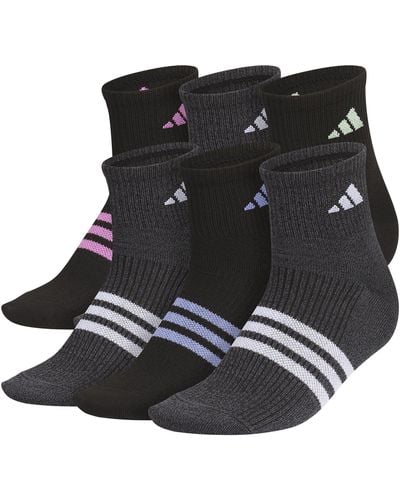 adidas Superlite 3.0 Quarter Athletic Socks - Black