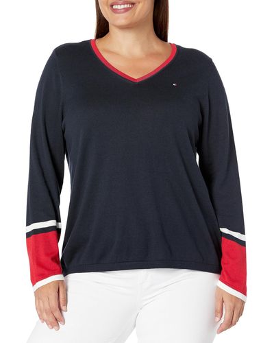 Tommy Hilfiger W2xs0663-szn-2x Pullover - Blau