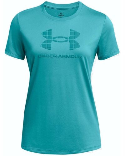 Under Armour Tech Big Logo Short Sleeve T Shirt, - Blue