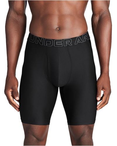 Under Armour Ua Performance Tech Mesh Boxerjock 9in 3 Pack - Black