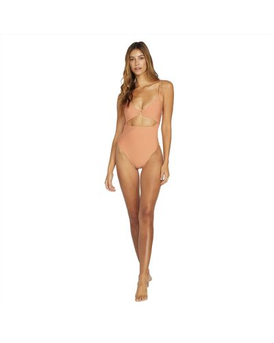Volcom Standard Simply Seamless One Piece Swimsuit - Natural