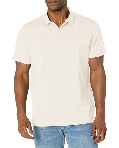 Guess Short Sleeve Paul Pique Tape Polo - White