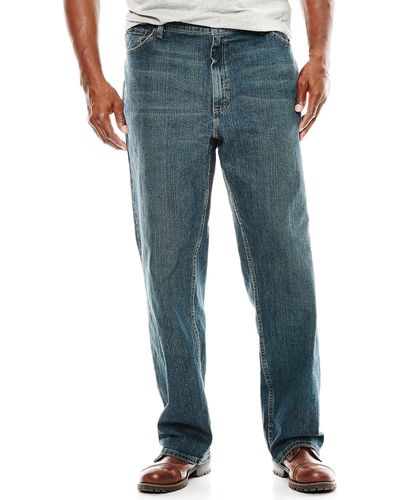 Lee Jeans Big-tall Premium Select Custom Fit Relaxed Straight Leg Jean - Multicolor