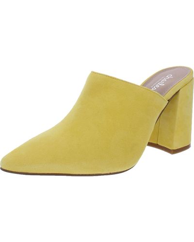 Charles David Womens High Heel Dress Mule - Yellow