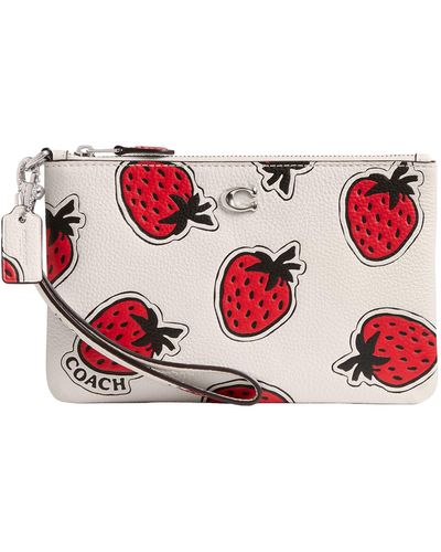 COACH Small Wristlet - Red