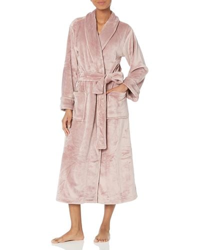 N Natori Cashmere Fleece Robe Length 48" - Pink