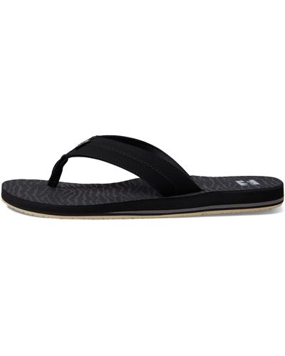 Billabong All Day Impact Supreme Cushion Eva Footbed Sandal Flip-flop - Black