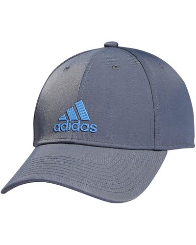 adidas Decision Structured Low Crown Adjustable Fit Hat - Blue