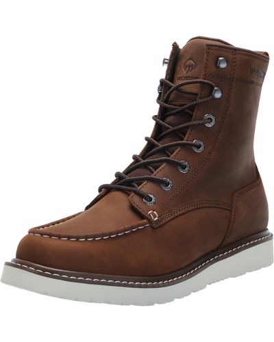Wolverine Trade Wedge 6" Unlined Industrial Boot - Brown