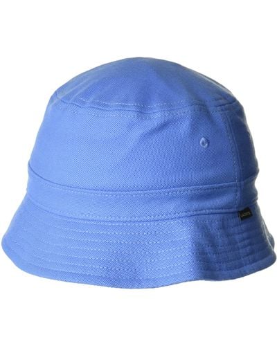 Lacoste Solid Little Croc Pique Bucket Hat - Blue