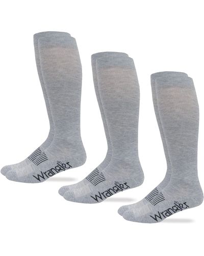 Wrangler S Ultra Dri Seamless Toe Western Boot Socks 3 Pair Pack - Metallic