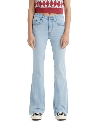 Levi's 726 High Rise Flare Jeans - Blue