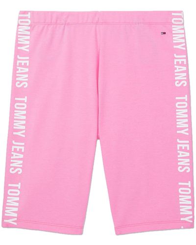 Tommy Hilfiger Adaptive Tommy Jeans Bike Short With Pull On Loops - Pink